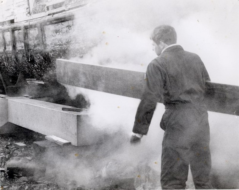 Planks being steamed (2)