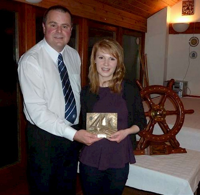 Erin Simpson, 2012 Vevoe Trophy winner pictured with Aubrey Jamieson