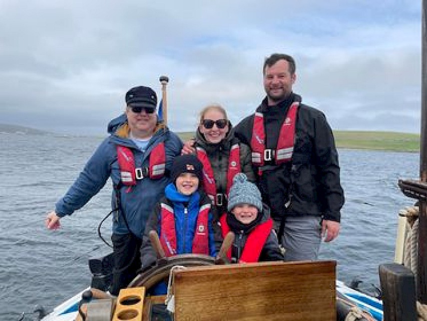 Three generations of this family at the helm during a family focused half day trip