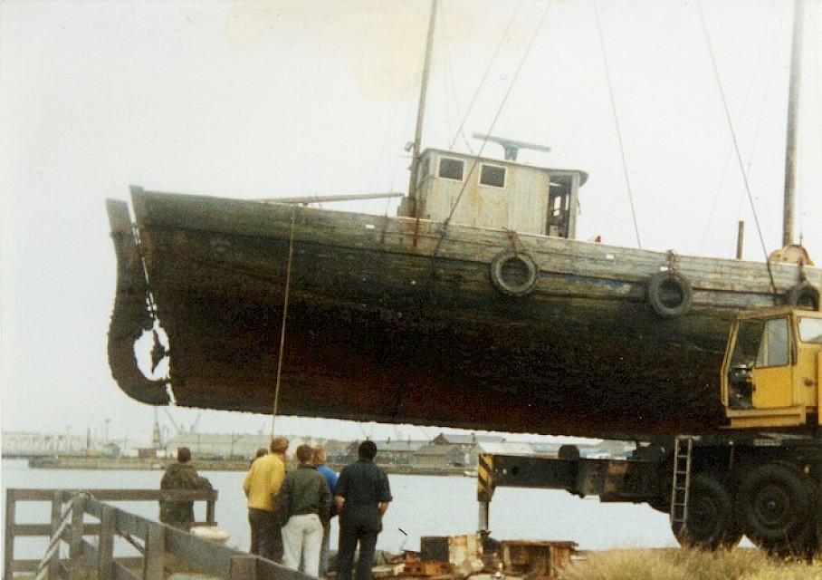 Lifted out of the water