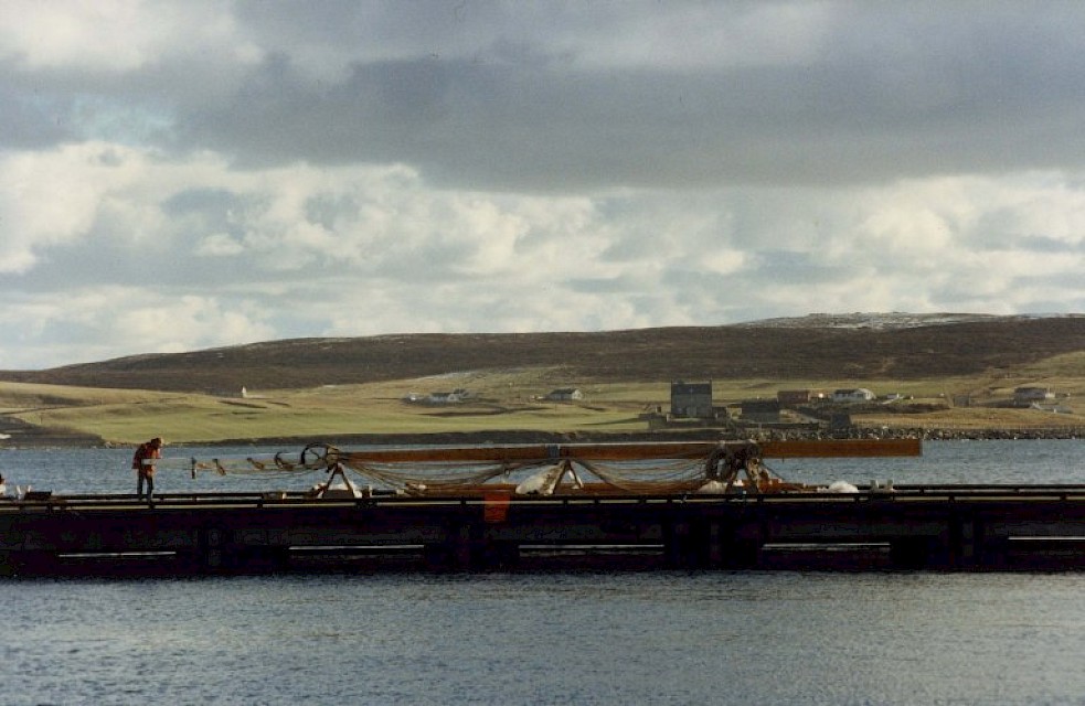 Masts from T Neilson of Gloucester delivered by Shetland Trader