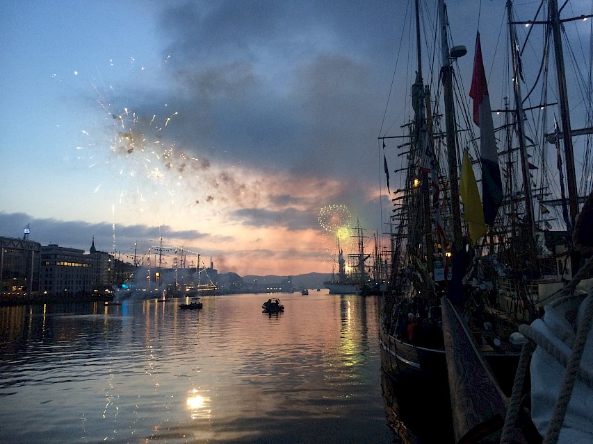 Tall Ships Races celebrations - fireworks