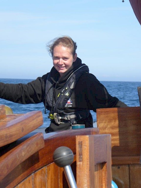 Our Mate, Maggie Adamson, aboard during the Bergen to Lerwick trip ©Joanna Robertson