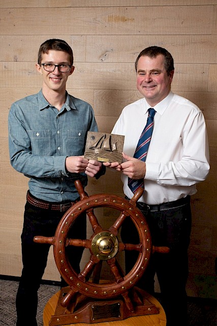 Cormac Mathieson, 2018 Vevoe Trophy winner, pictured with Aubrey Jamieson