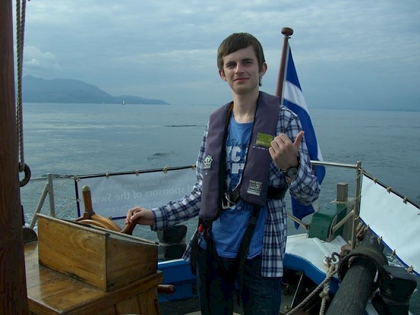 Andrew at the Helm in 2011