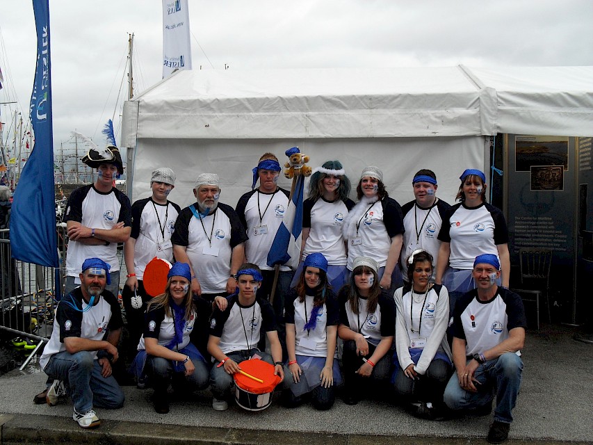 The Swan Team prior to the Tall Ships Races Crew Parade in Belfast 2009