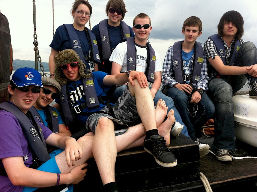 Trainees on board for the Greenock - Lerwick Tall Ships Races Cruise in Company 2011