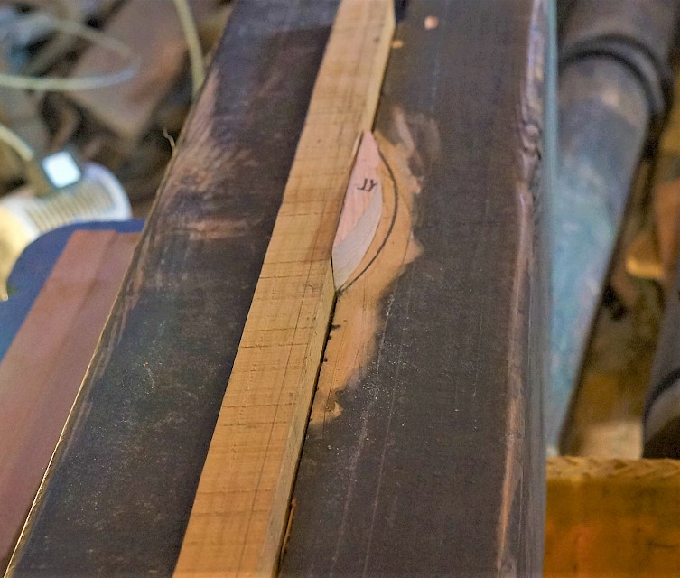 Some of the bowsprit inserts ready to glue