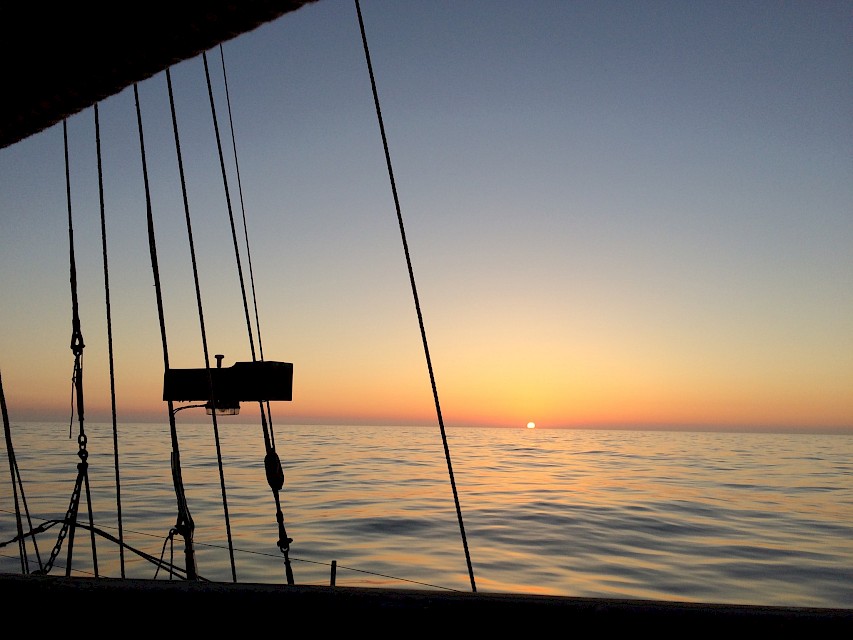 Just one of the beautiful sunrises I have experienced on board