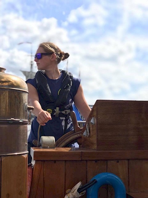 A fine day at the helm of The Swan