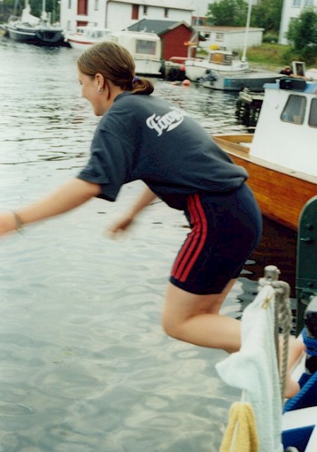 2002 - Enjoying a bit of down time in Norway