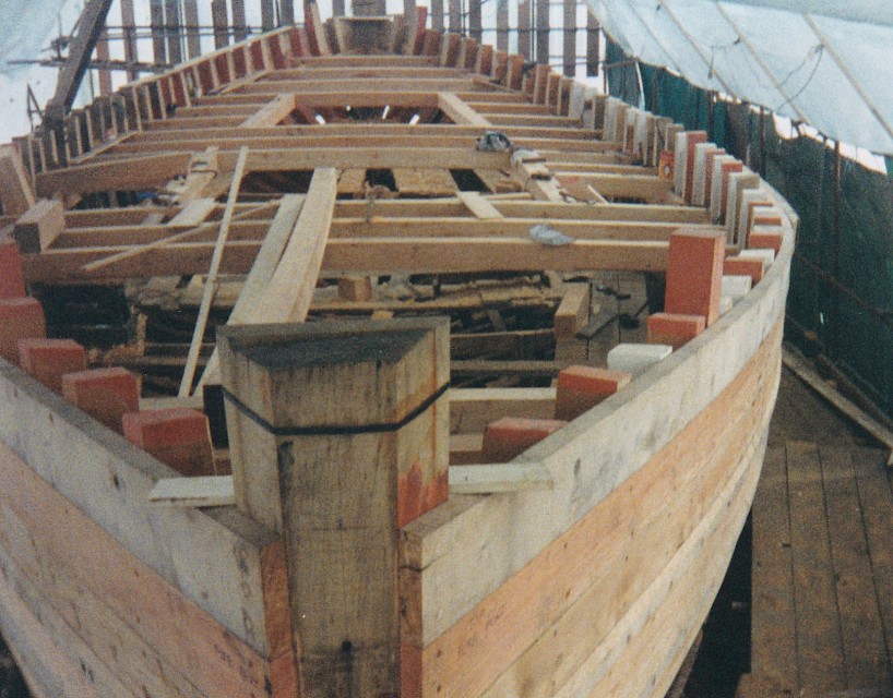 The Swan during restoration in the early 1990s