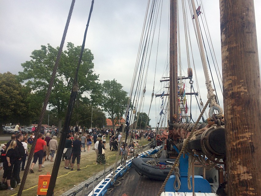 View from the Swan in port during Tall Ships Races 2019